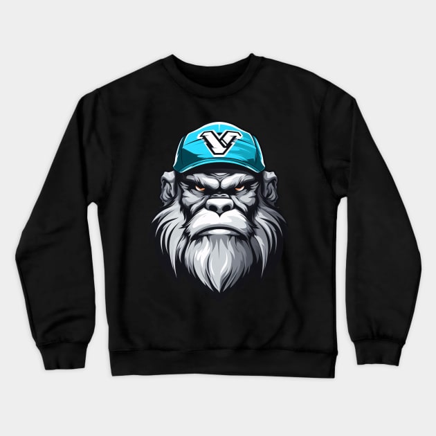 Serious Grandpa Yeti Bigfoot Sasquatch Crewneck Sweatshirt by designs4days